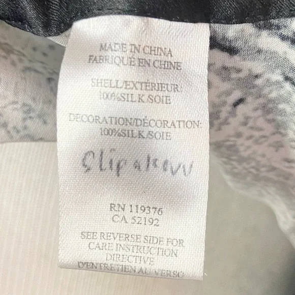 Helmut Lang Method Print Abstract Silk Satin Sleeveless Side Zipper Blouse Small - Picture 11 of 13